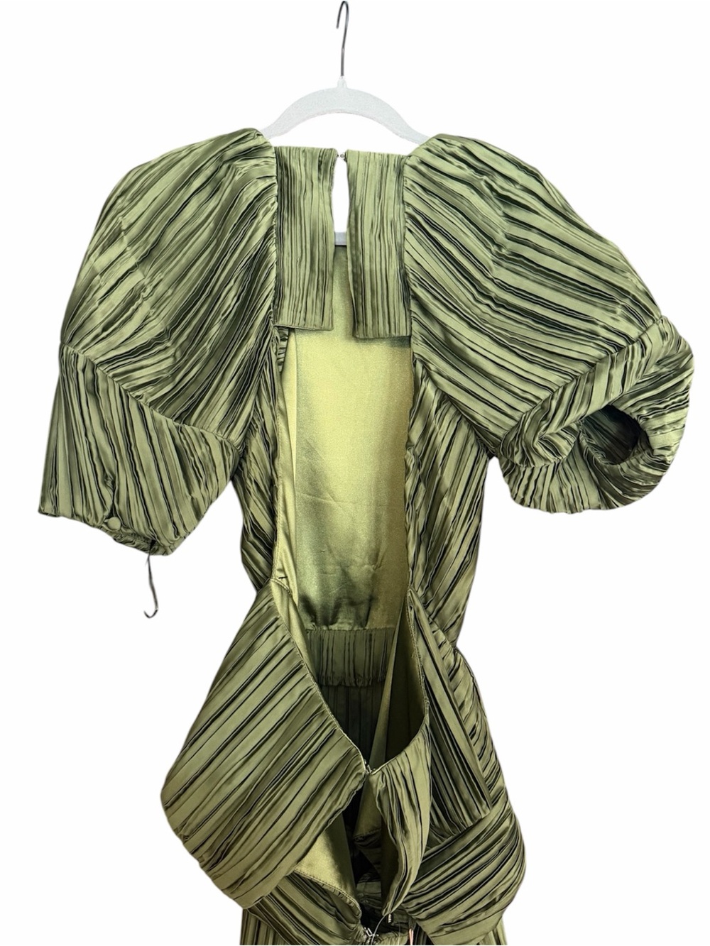 Cult Giai Pleated Nadira Dress Cypress Metallic - Picture 10 of 16